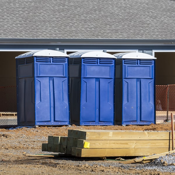 what is the cost difference between standard and deluxe portable restroom rentals in Keyes